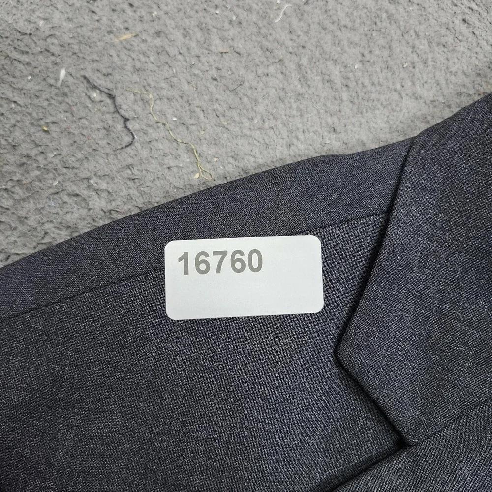 Brooks Brothers Suit Jacket Mens 46 Gray Wool 346 2 Button Blazer Classic Fit